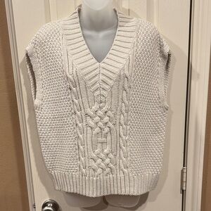 En Saison Chunky Oversized Sweater Vest. Sz Small